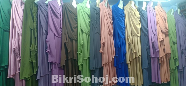 Khimar burkha(Cherry cloth)